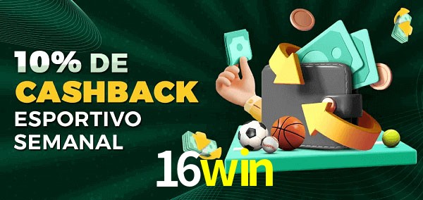 10% de bônus de cashback na 16win